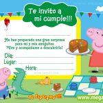 Invitaciones de Peppa Pig para Imprimir