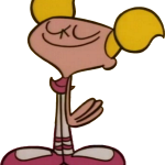 Dee Dee with closed eyes
