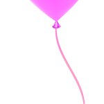 globo rosado fucsia