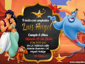 Aladin Invitacion