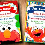 Invitaciones de Elmo para Editar GRATIS