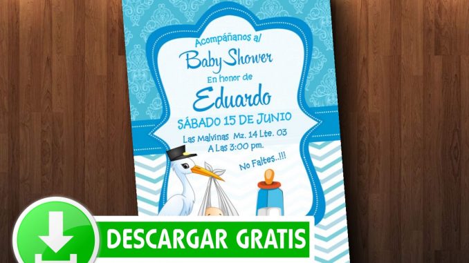 Baby Shower Cigueña con bebe