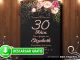 30 Cumple Flores Invitacion