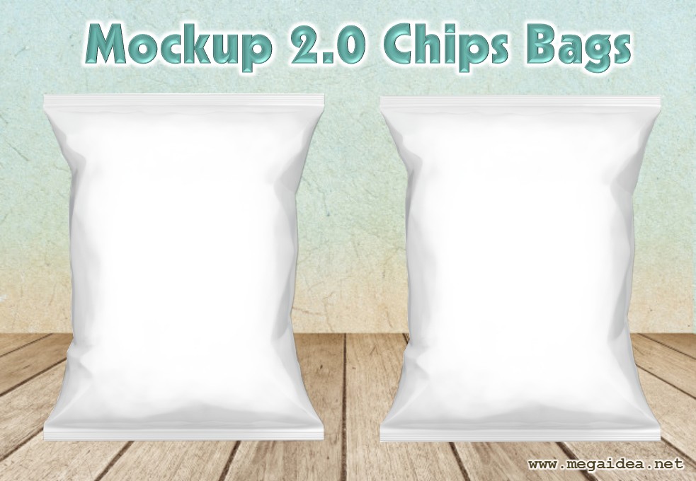 Mockups 2.0 para Chips Bags en PowerPoint GRATIS 1. Mockup 02 Chips Bags. 