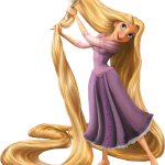 Rapunzel peinando