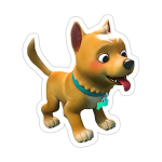 perro cocomelon sticker