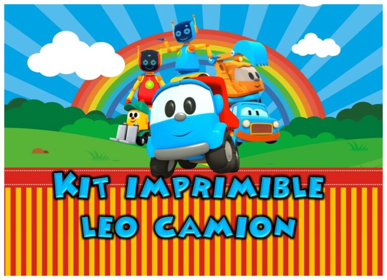 Kit Imprimible Leo El Camion en Powerpoint - Mega Idea