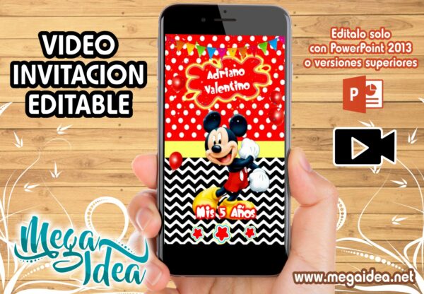 Video Invitacion Mickey Mouse