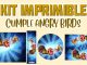 Kit Imprimible cumple Angry Birds muestra
