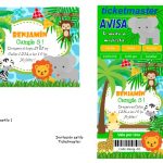 Kit Imprimible cumple animalitos de la selva 01