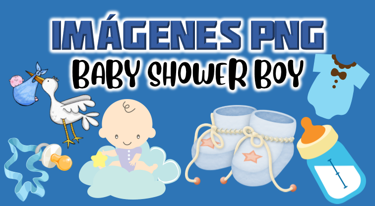  Imágenes PNG Baby Shower Niño GRATIS con fondo transparente