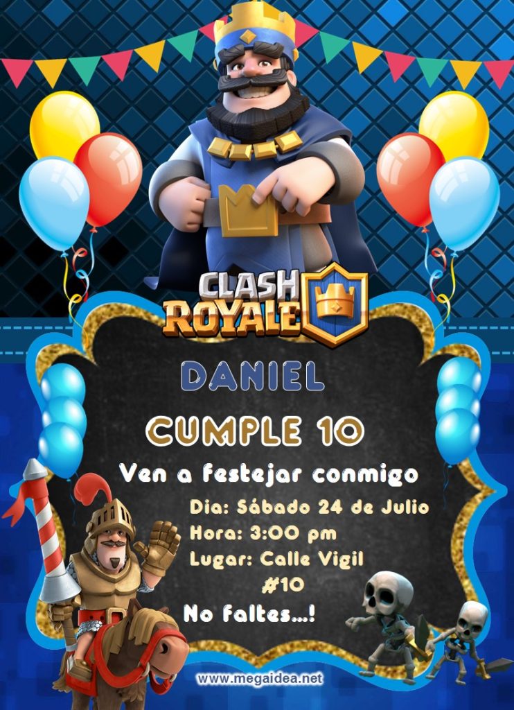 invitacion Clash Royale 1