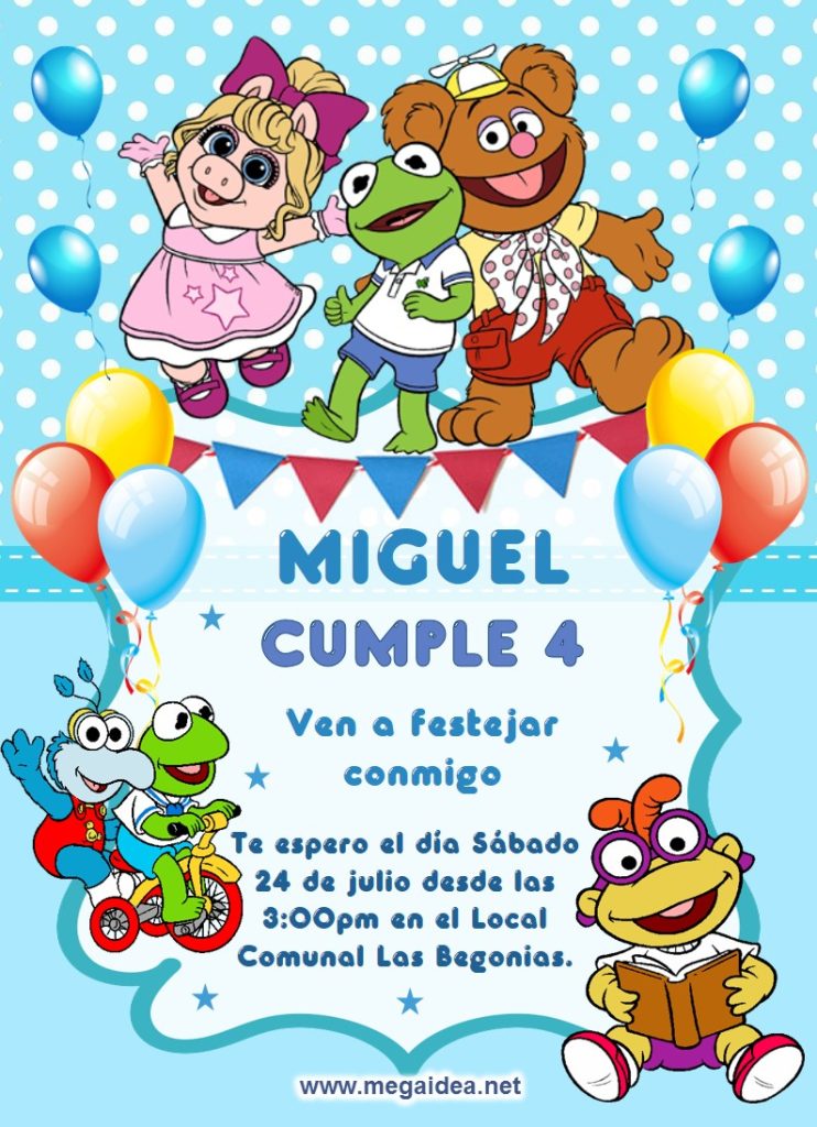 invitacion Muppets Baby 2