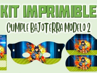Kit Imprimible cumple Bajoterra Modelo 2 MUESTRA