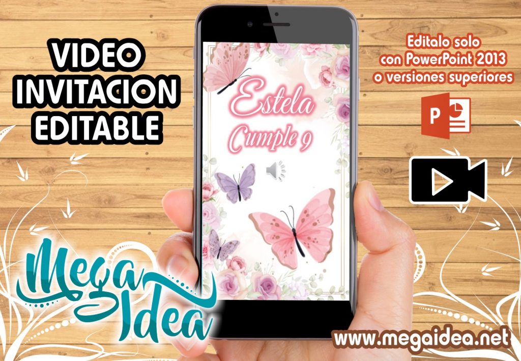 VIDEO Invitacion Flores Mariposas