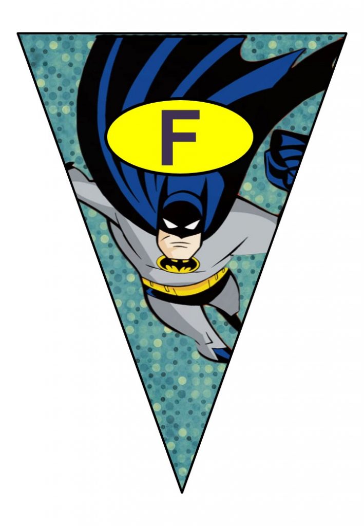  Banderines de Batman para Cumpleaños