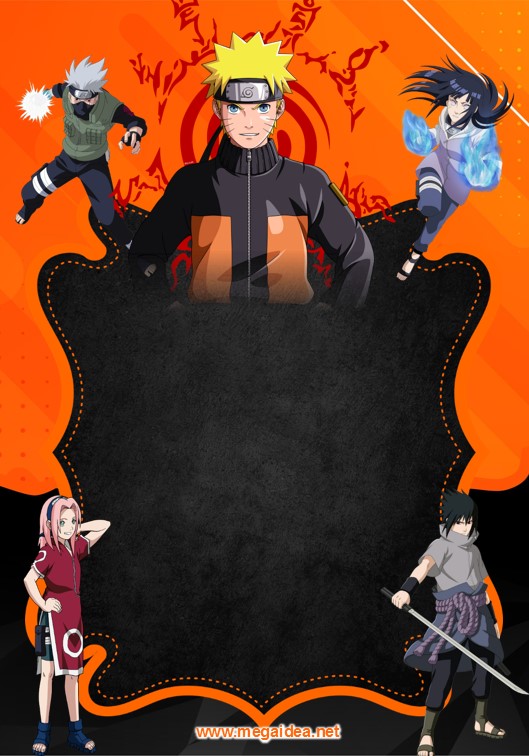 FONDO Invitacion Naruto 1