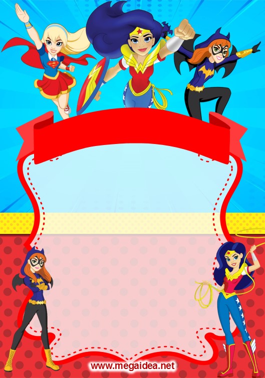 FONDO Invitacion Super Hero Girls 2 1