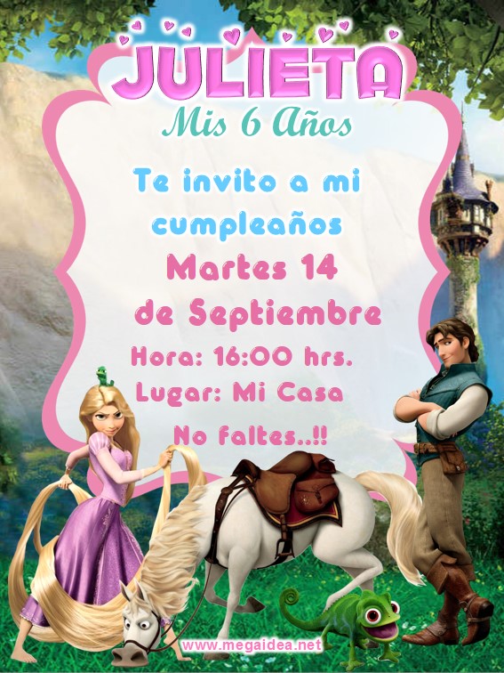 Invitacion Rapunzel 1