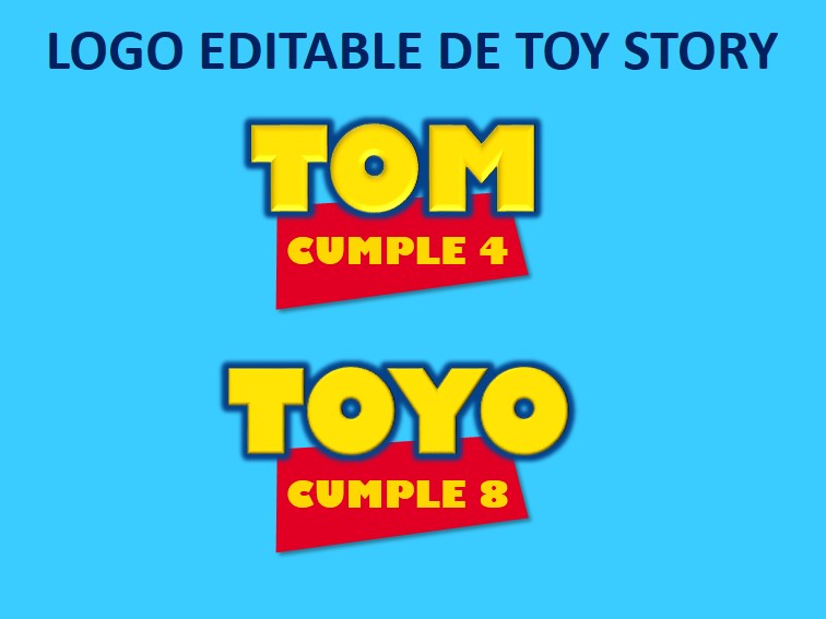 Logo Editable Toy Story
