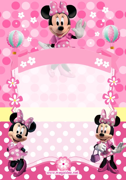 fondo Invitacion Minnie Mouse 2 1