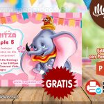 Invitación de Dumbo para Editar GRATIS