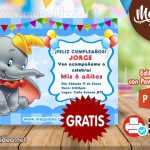 Invitación de Dumbo Boy para Editar GRATIS