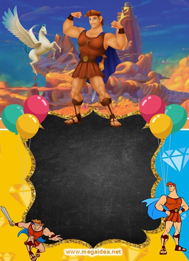 Invitacion Hercules Disney 1