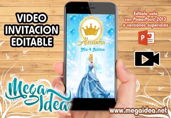 Video Invitacion de Princesa Cenicienta