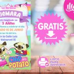 Invitación de Chip and Potato GRATIS para editar