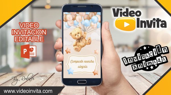 video invitacion de Osito Bearly Baby Shower